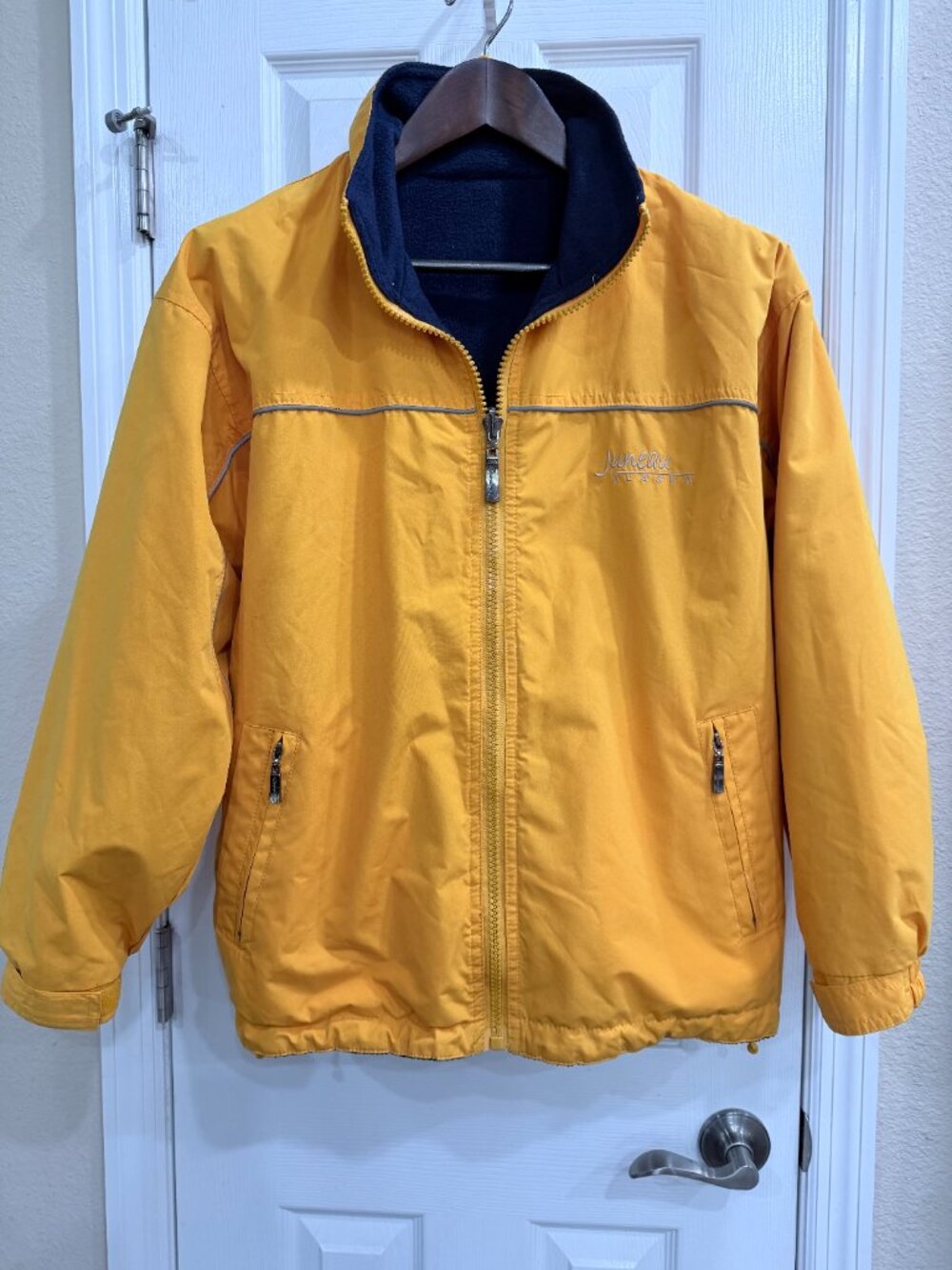 Vintage Cheneral Reversible Embroidered Juneau Alaska Hooded Jacket Gorpcore L